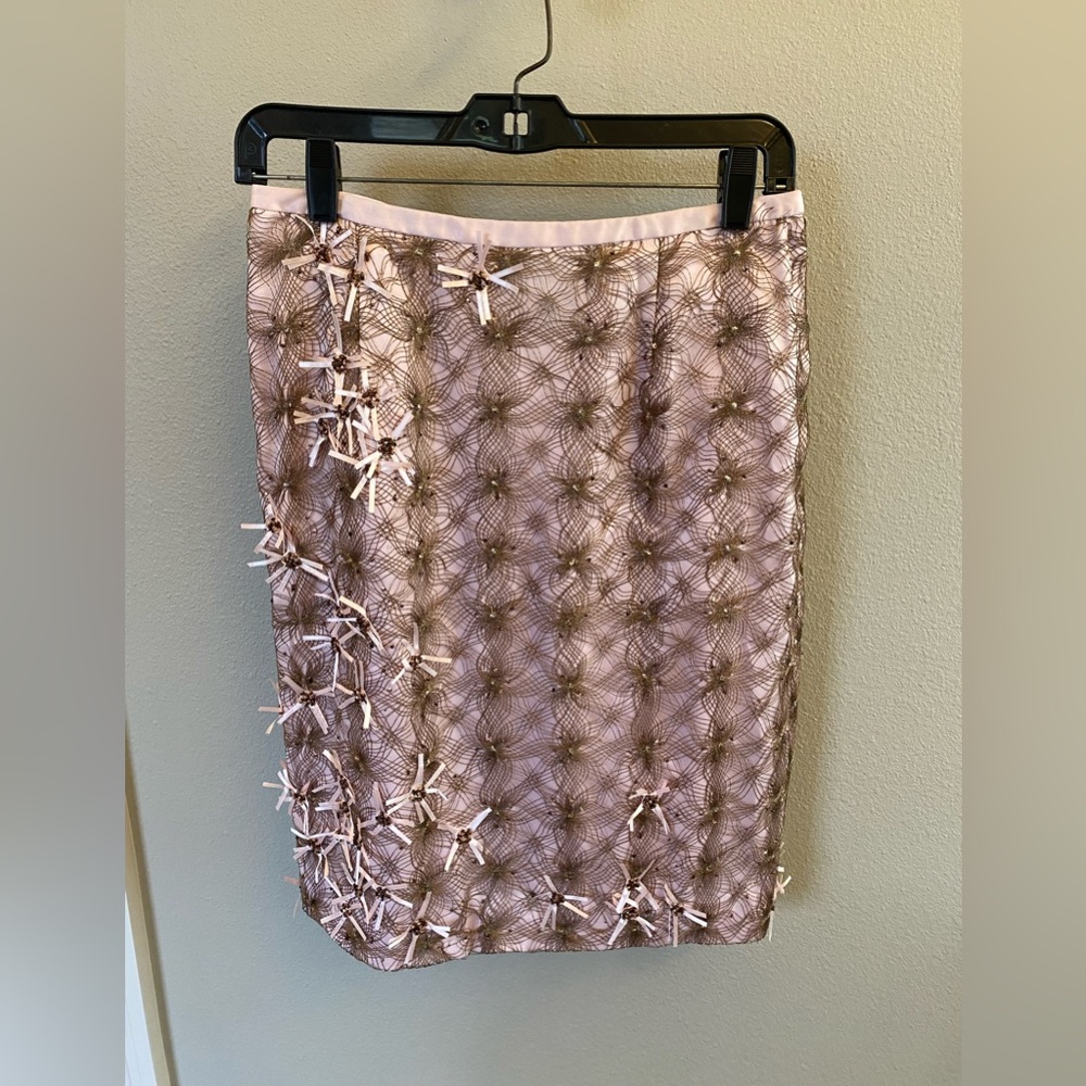 Women’s pink & gold cocktail skirt